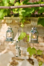 Lygte til fyrfadslys 2 farver fra Ib Laursen hængende - Tianshjem